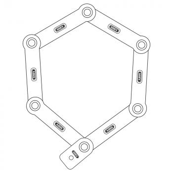 Faltschloss ABUS Bordo 6000PZ/90 BK SH mit Bravus.1000 Halbzylinder