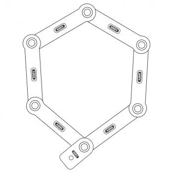 Faltschloss ABUS Bordo 6000PZ/90 BK SH mit Bravus.1000 Halbzylinder