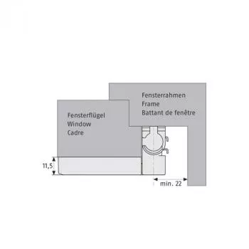 Automatische Scharnierseiten Sicherung ABUS FAS97