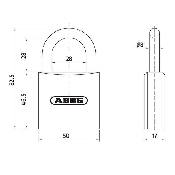 Vorhangschloss Zylindertyp 480 Pro Cap für die ABUS Bravus Serie