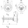 ABUS-Bravus-Aussenzylinder-B25L456-A_b.jpg Außenzylinder ABUS Bravus.2500 MX Magnet - für Türzusatzschlösser
