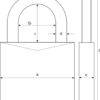 Zahlenschloss 158/65 B/DFNLI