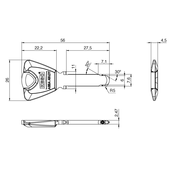 Vorhangschloss ASSA ABLOY KESO 8000 Omega² / Alle Varianten