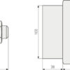 technical_drawing_215_100_3 ConHasp GRANIT™ 215 ohne Vorhangschloss