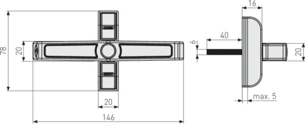 Fenster-Zusatzsicherung 2420 B AL0125