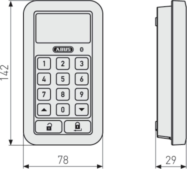 Bluetooth®-Tastatur HomeTec Pro CFT3100 weiß