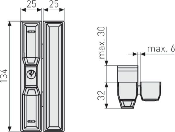 Fenster-Zusatzsicherung FTS88 B AAL0006