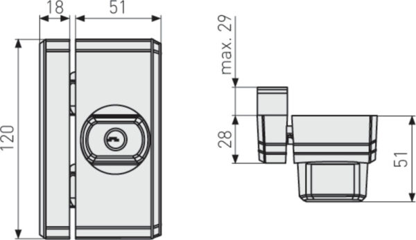 Fenster-Zusatzsicherung FTS96 B AAL0006